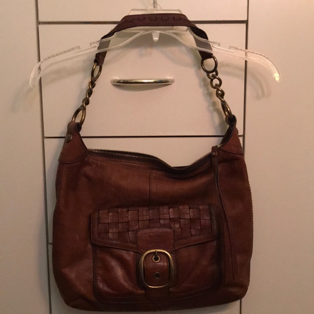Brown coach bag